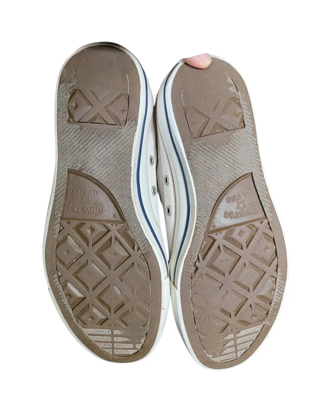 Converse Women's White Slip-On Canvas Sneakers - Picture 10 of 13